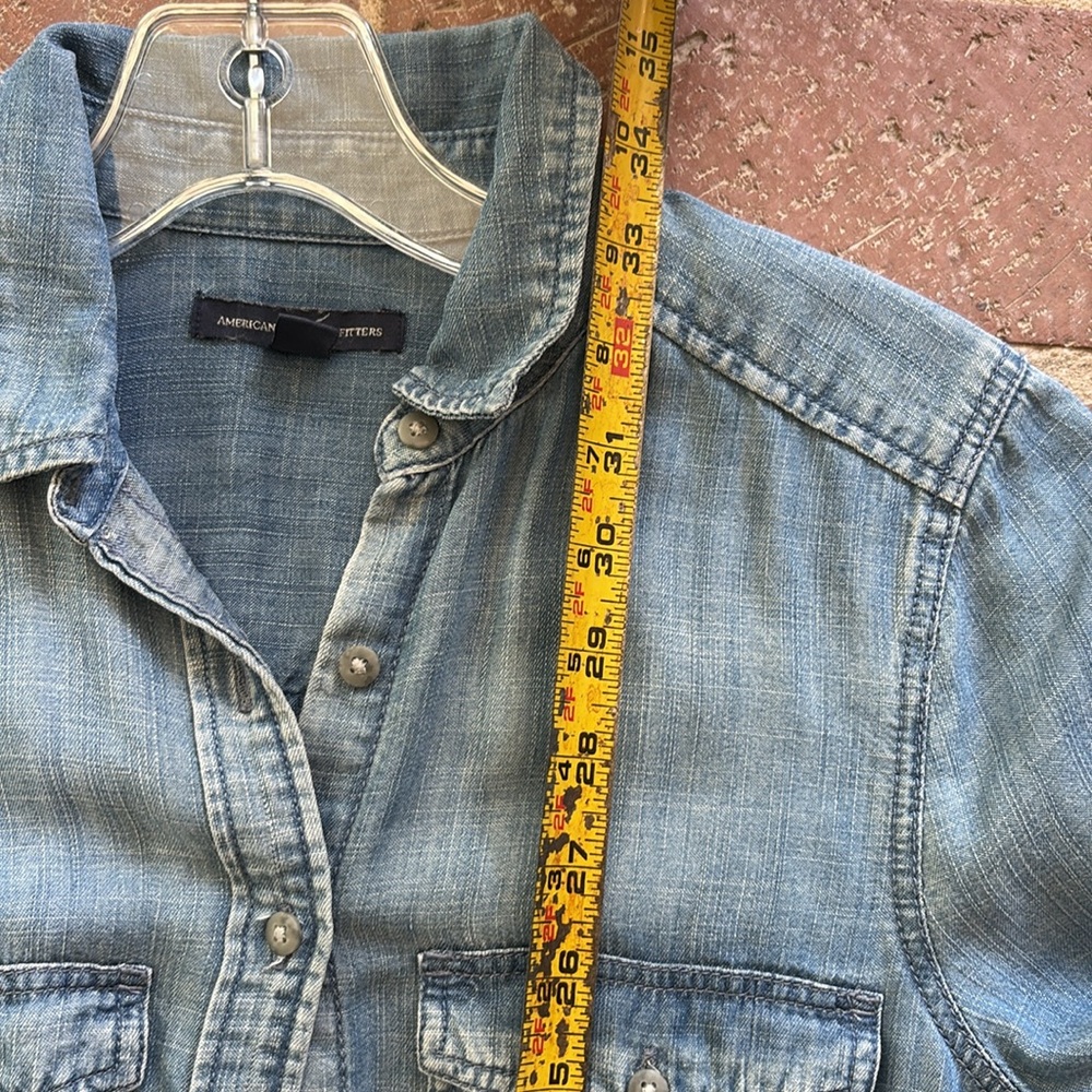 American Eagle Outfitters Blue Chambray Dress - Picture 11 of 11